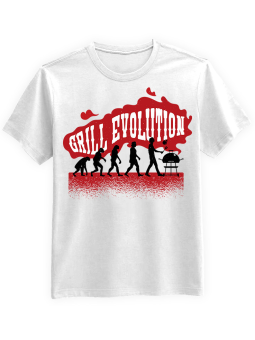 Koszulka Koszulka Męska Koszulka Grill Evolution Biała - Grill 100% Bawełna