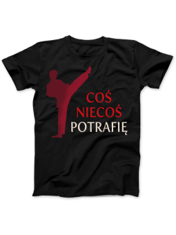 Koszulka Koszulka Damska Koszulka Coś Niecoś Potrafię Czarna - Coś Niecoś Potrafię