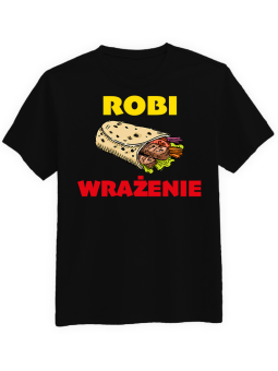 Koszulka Koszulka Damska Koszulka Robi Wrażenie Czarna - Robi Wrażenie Kebab
