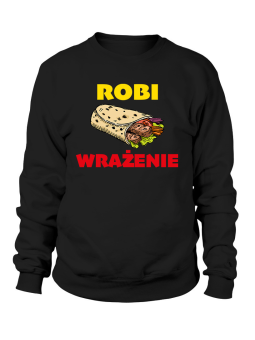 Bluza Męska Robi Wrażenie Czarna - Robi Wrażenie Unisex