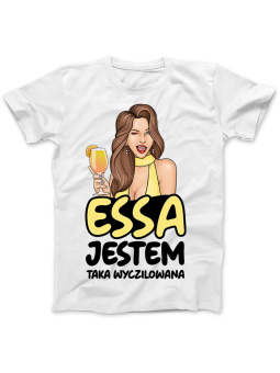 Koszulka Koszulka Damska Jestem Wyczilowana Essa Biała - Essa 100%