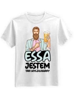 Koszulka Koszulka Męska Jestem Wyczliowany Essa Biała - Essa 100%