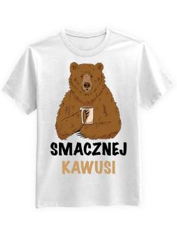 Koszulka Koszulka Męska Smacznej Kawusi Biała - kawa smacznej kawusi