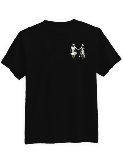 Koszulka Koszulka Męska Motocyklowa Para Czarna - motory motocykl hobby