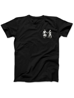 Koszulka Koszulka Damska Motocyklowa Para Czarna - Motocyklowa Para