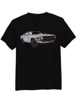 Koszulka Koszulka Męska Mustang Czarna - Mustang Motoryzacja