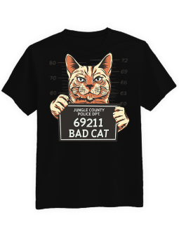 Koszulka Koszulka Męska Bad Cat Czarna - Kto Zwierzęta Kotki