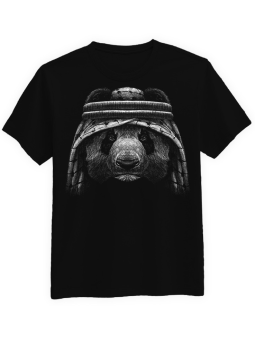 Koszulka Koszulka Męska Kung Fu Panda Czarna - Kung Fu Panda Zwierzęta