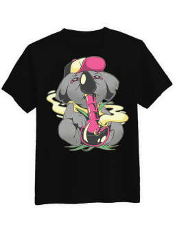 Koszulka Koszulka Męska Koala Bongo Czarna - Koala Bongo Marihuana