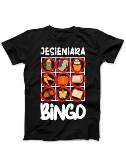 Koszulka Koszulka Damska Jesieniara Bingo Czarna - Jesieniara jesień