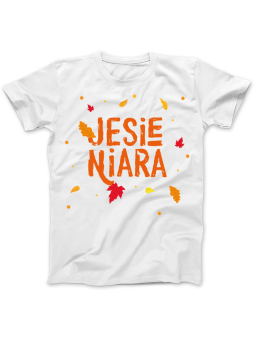 Koszulka Koszulka Damska Jesieniara Liście Biała - Jesieniara jesień