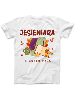 Koszulka Koszulka Damska Jesieniara Stater Pack Biała - Jesieniara jesień