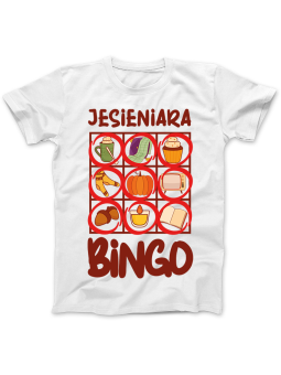 Koszulka Koszulka Damska Jesieniara Bingo Biała - Jesieniara jesień