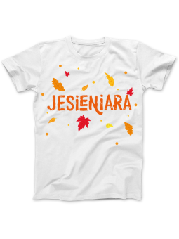 Koszulka Koszulka Damska Jesieniara Liście II Biała - Jesieniara jesień