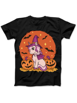 Koszulka Koszulka Damska Halloween Unicorn Czarna - halloween unicorn