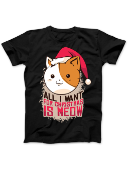 Koszulka Koszulka Damska Świąteczne MEOW Czarna - Dziadek Do Orzechów Święta