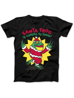 Koszulka Koszulka Damska Świąteczna Żaba Czarna - Dziadek Do Orzechów Święta