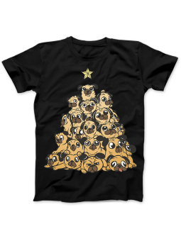 Koszulka Koszulka Damska Psia Choinka Czarna - Dziadek Do Orzechów Święta