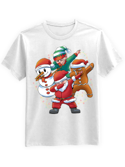 Koszulka Koszulka Męska Przyjaciele Mikołaja DAB  Biała - piwo święta mikołaj