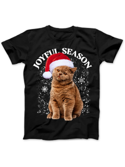 Koszulka Koszulka Damska Mikołaj Kot Czarna - Dziadek Do Orzechów Święta