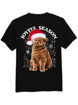 Koszulka Koszulka Męska Mikołaj Kot  Czarna - piwo święta mikołaj