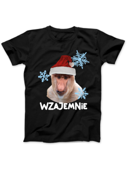 Koszulka Koszulka Damska Wzajemnie Czarna - Dziadek Do Orzechów Święta