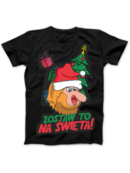 Koszulka Koszulka Damska Zostaw To Na Święta Grażynka Czarna - Dziadek Do Orzechów Święta