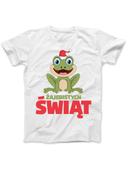 Koszulka Koszulka Damska Żajebistych Świąt Biała - Dziadek Do Orzechów Święta