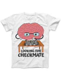 Koszulka Koszulka Damska Mózg Szachy Biała - Śmieszne T-Shirty z Nadrukami ?