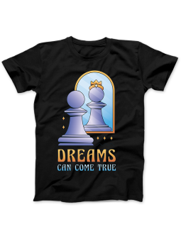 Koszulka Koszulka Damska Szachy Pionek Królowa Czarna - Śmieszne T-Shirty z Nadrukami ?