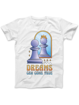 Koszulka Koszulka Damska Szachy Pionek Królowa Biała - Śmieszne T-Shirty z Nadrukami ?