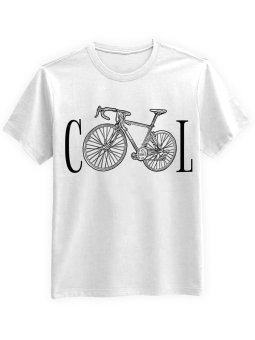 Koszulka Koszulka Męska Rowerowy Cool Biała - Śmieszne T-Shirty z Nadrukami ?