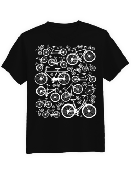 Koszulka Koszulka Męska Rowerowy Zawrót Głowy Czarna - Śmieszne T-Shirty z Nadrukami ?