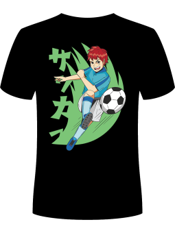 Koszulka Koszulka Męska Anime Piłkarz Czarna - Śmieszne T-Shirty z Nadrukami ?