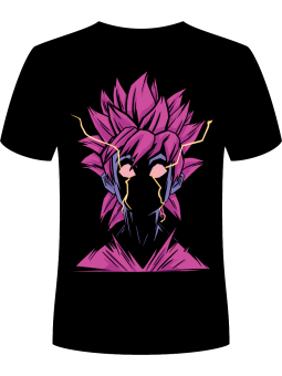 Koszulka Koszulka Męska Anime Men Power Czarna - Śmieszne T-Shirty z Nadrukami ?