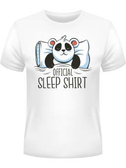 Koszulka Koszulka Męska Panda Do Spania Biała - Śmieszne T-Shirty z Nadrukami ?