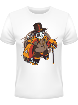 Koszulka Koszulka Męska Steam Punk Biała - Śmieszne T-Shirty z Nadrukami ?