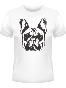 Koszulka Koszulka Męska Buldog Biała - Śmieszne T-Shirty z Nadrukami ?