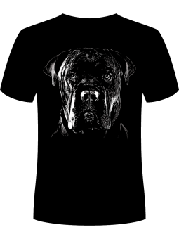 Koszulka Koszulka Męska Pies Cane Corso Czarna - Śmieszne T-Shirty z Nadrukami ?