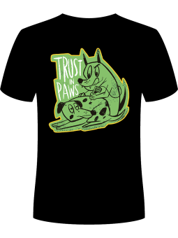 Koszulka Koszulka Męska Pies Tatuażysta Czarna - Śmieszne T-Shirty z Nadrukami ?