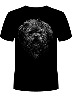 Koszulka Koszulka Męska Pies ShihTzu Czarna - Śmieszne T-Shirty z Nadrukami ?