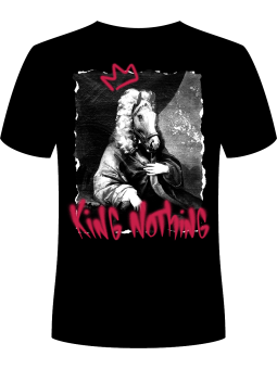 Koszulka Koszulka Męska Koń Król Graffiti Czarna - piwo święta mikołaj