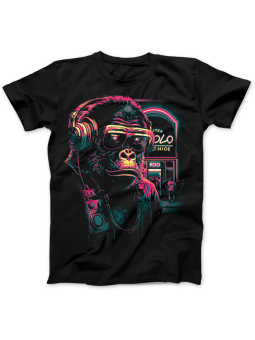 Koszulka Koszulka Damska Gorilla Czarna - Śmieszne T-Shirty z Nadrukami ?