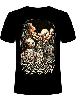 Koszulka Koszulka Męska Spooky Season Czarna - Śmieszne T-Shirty z Nadrukami ?