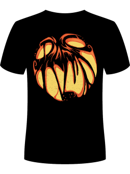 Koszulka Koszulka Męska Pumpkin Creepy Czarna - Śmieszne T-Shirty z Nadrukami ?