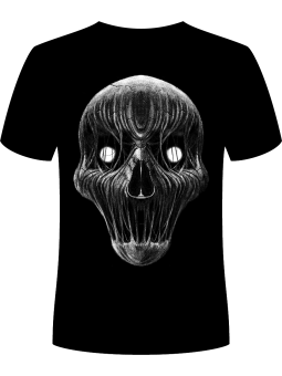 Koszulka Koszulka Męska Horror Skull Czacha Czarna - Śmieszne T-Shirty z Nadrukami ?