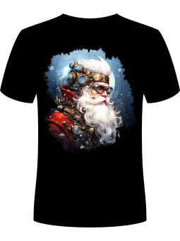 Koszulka Koszulka Męska Mikołaj z Czasoprzestrzeni Czarna - Śmieszne T-Shirty z Nadrukami ?