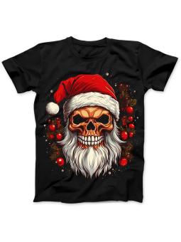 Koszulka Koszulka Damska Mikołajowa Czacha Czarna - Śmieszne T-Shirty z Nadrukami ?