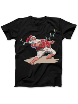 Koszulka Koszulka Damska Mikołaj Limbo Czarna - Śmieszne T-Shirty z Nadrukami ?