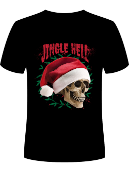 Koszulka Koszulka Męska Jingle Hell Czarna - Śmieszne T-Shirty z Nadrukami ?